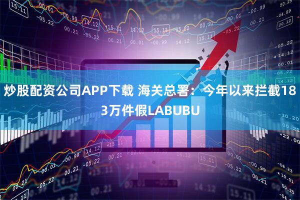 炒股配资公司APP下载 海关总署：今年以来拦截183万件假LABUBU
